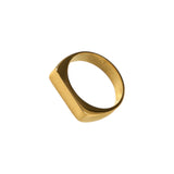 Bague Oskar or - Acier inoxydable