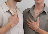 Bracelet Cubain argent - Acier inoxydable