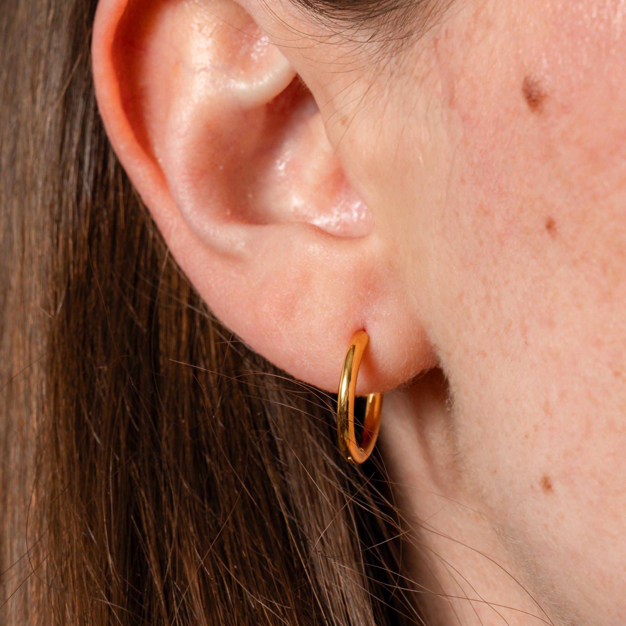 Boucles d'oreilles Dormeuses 12 à 14mm or- Acier inoxydable