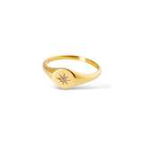 Bague Céleste or - Acier inoxydable