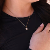 Collier Flocon or - Acier inoxydable