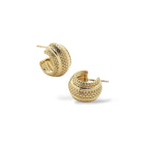 Boucles d'oreilles Azur or - Acier inoxydable