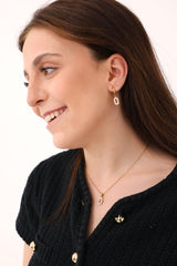 Boucles d’oreilles Duna argent - Acier inoxydable