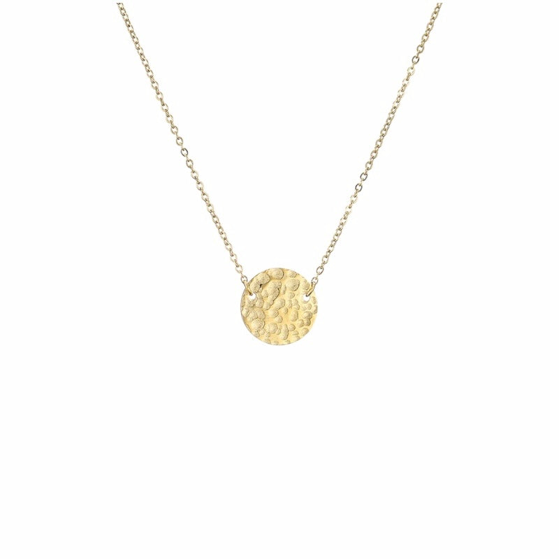 Collier Ambre or - Acier inoxydable