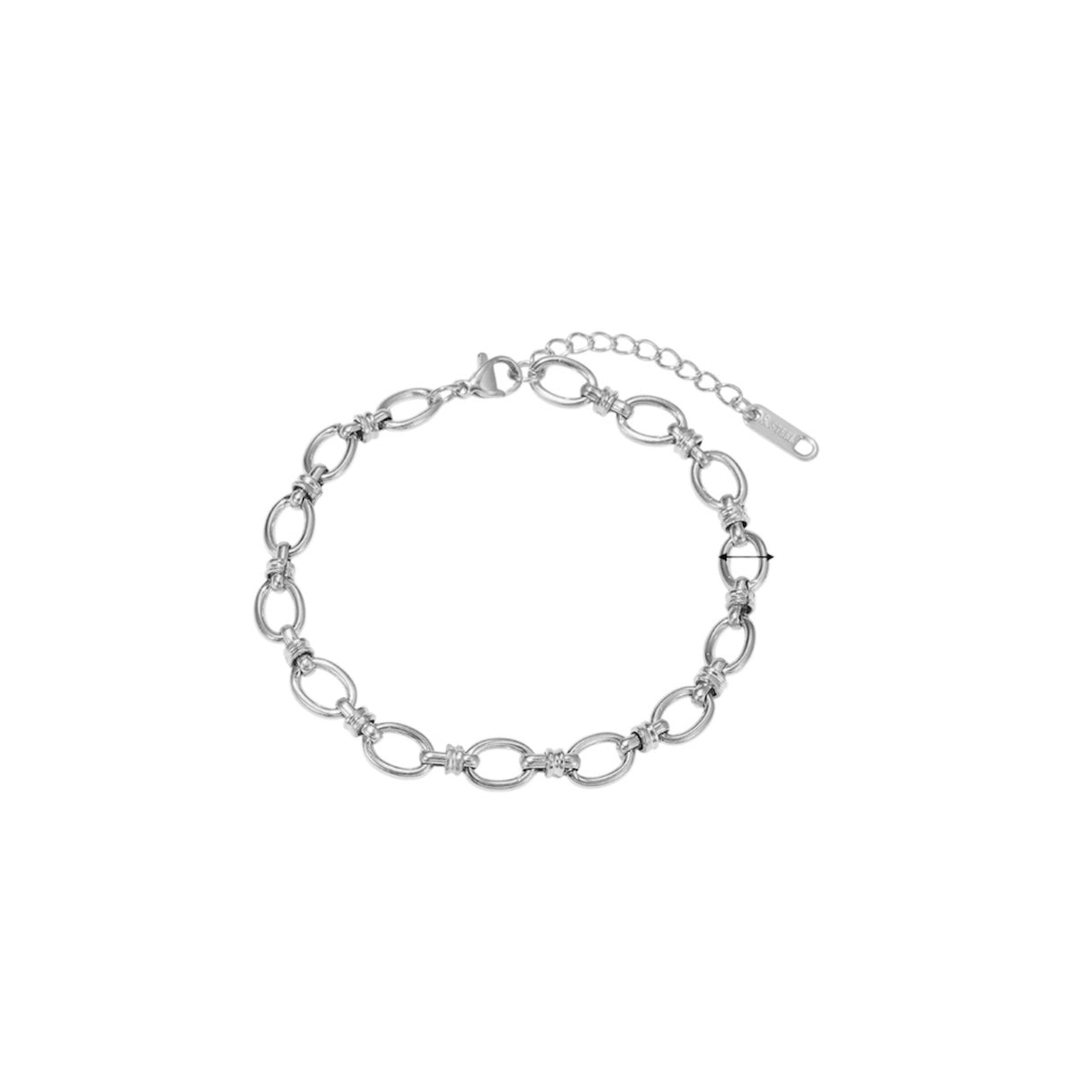 Bracelet Topaz argent - Acier inoxydable