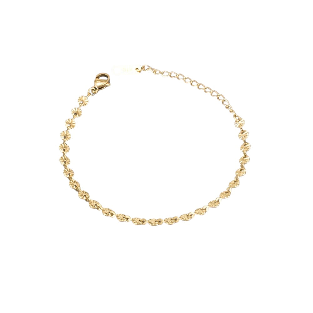 Chaîne de Cheville Aurana or - Acier inoxydable