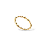 Bague Glacé or - Acier inoxydable