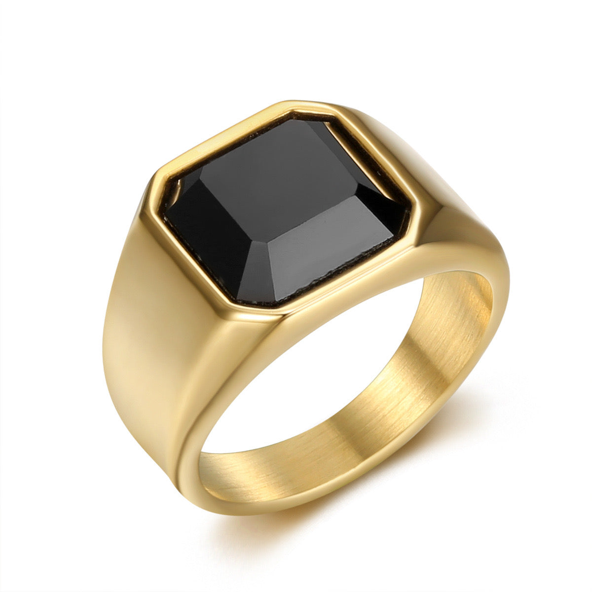 Bague Berlin or - Acier inoxydable