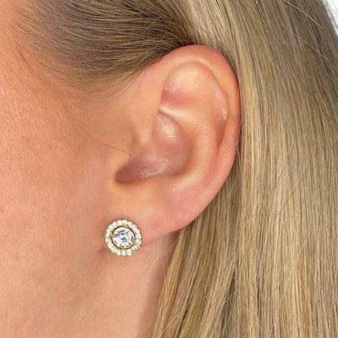 Boucles d’oreilles Zirconium - Acier inoxydable