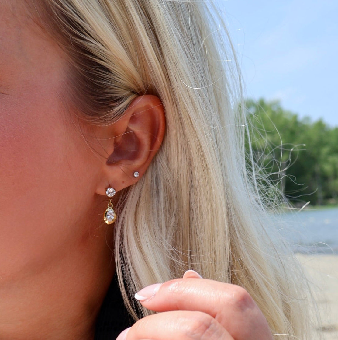 Boucles d’oreilles Azur - Or