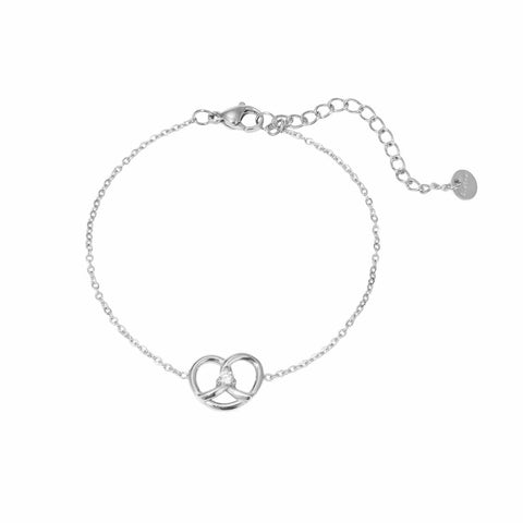 Bracelet Bretzel argent - Acier inoxydable