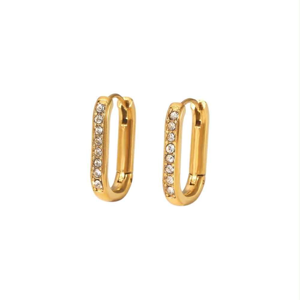 Boucles d'oreilles Linéa or - Acier inoxyable