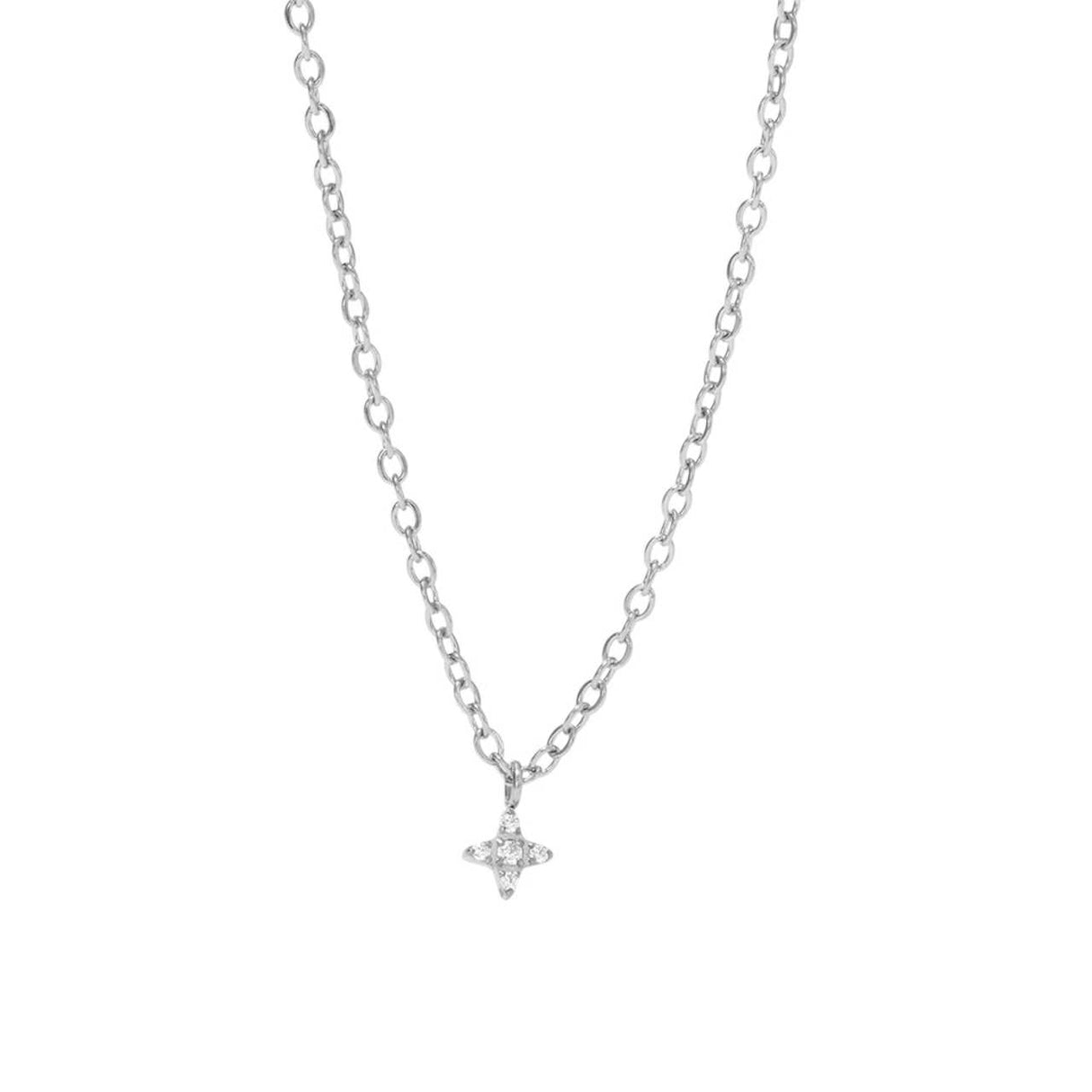 Collier Mini étoile argent - Acier inoxydable