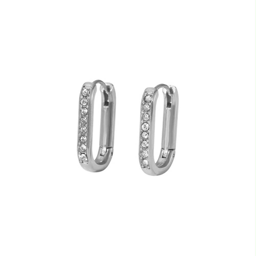 Boucles d'oreilles Linéa argent - Acier inoxyable