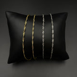 Chaîne Singapour or - Acier inoxydable