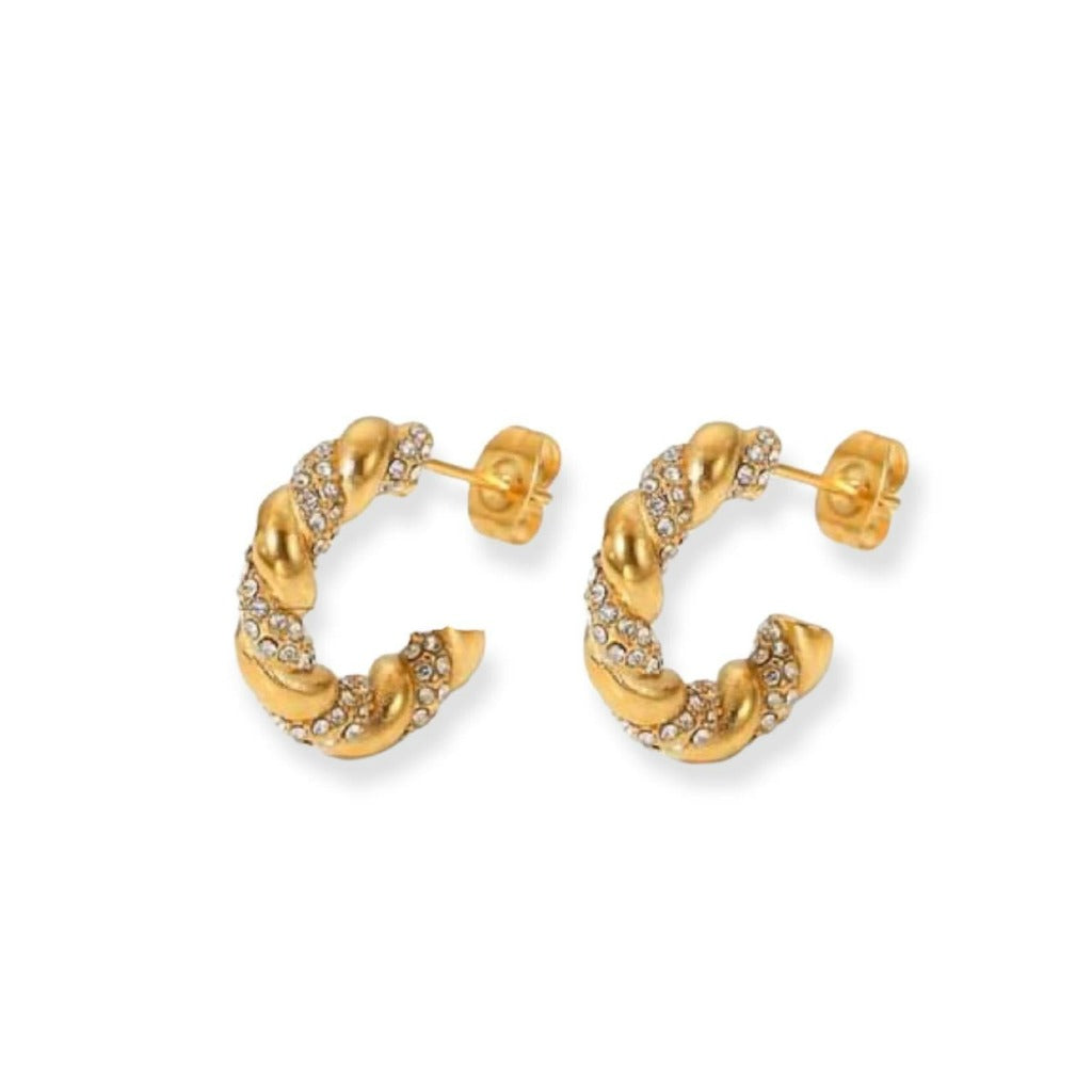 Anneaux twistés ouverts - Acier inoxydable