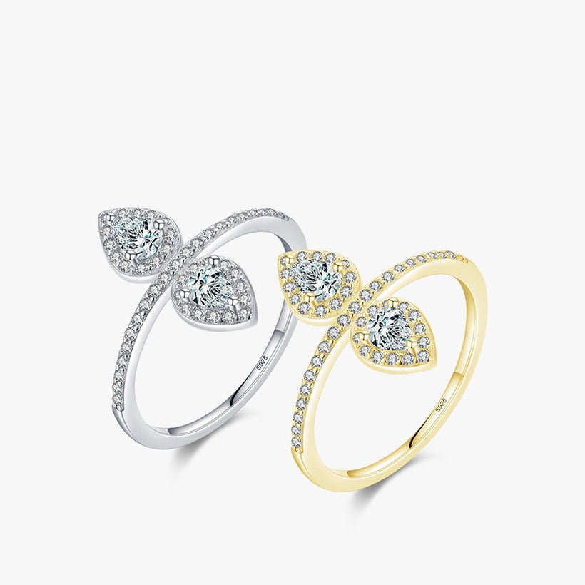Bague gouttes - Argent 925